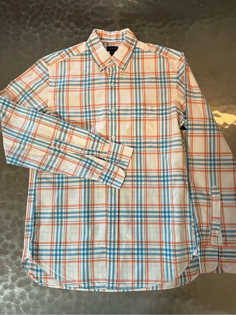 J.Crew Men’s 4 Shirt Bundle – Plaid and Gingham Button Downs Size SMALL